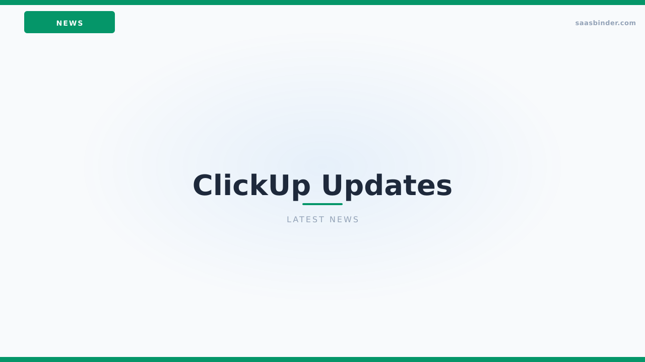 ClickUp Updates Pricing Across 2 Plans (October 2026)